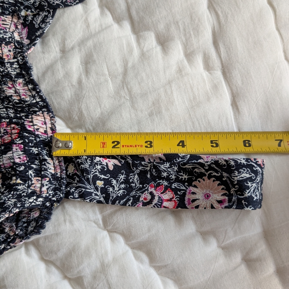 NWT LOFT Floral Wide Leg Cropped Tank Jumpsuit / Romper - Picture 5 of 7